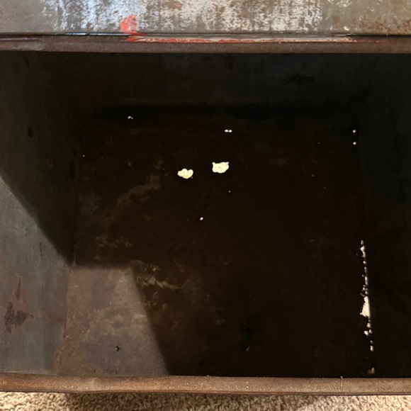 ANTIQUE GENERAL STORE METAL COUNTER TEA BIN "S. HAMILL CO." KEOKUK, IOWA - Picture 7 of 7